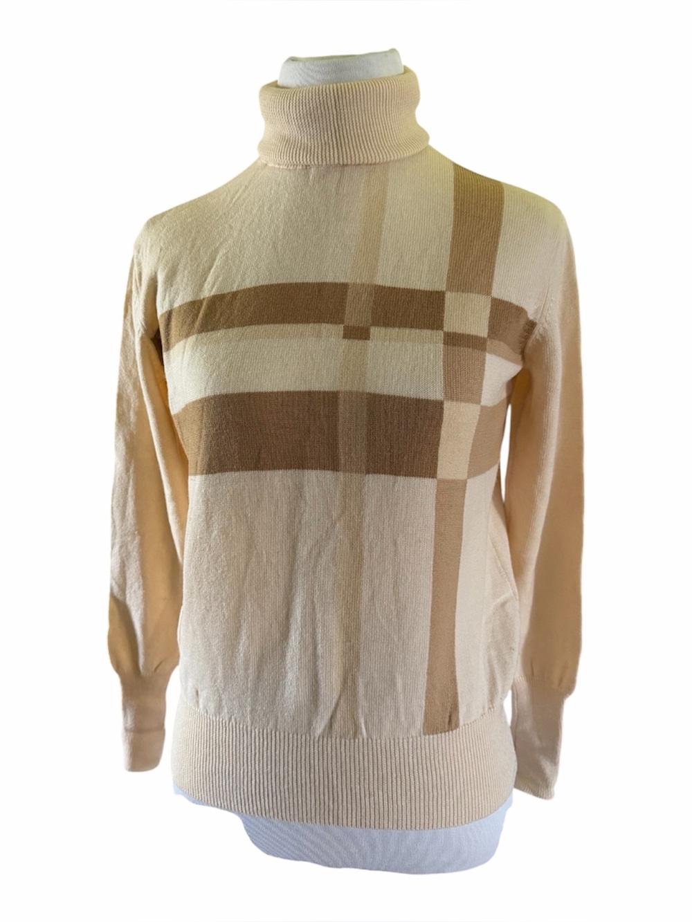 Vtg DKNY womens 100% wool turtleneck, SP 90s minimalist Preppy schoolgirl